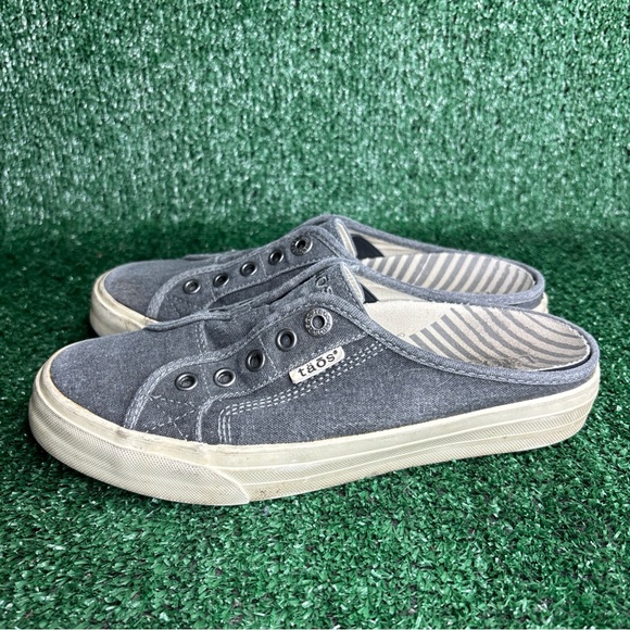 Taos EZ Soul Slip On Gray Canvas Comfort Casual Arch Support Shoe Size 7.5 - Picture 3 of 12